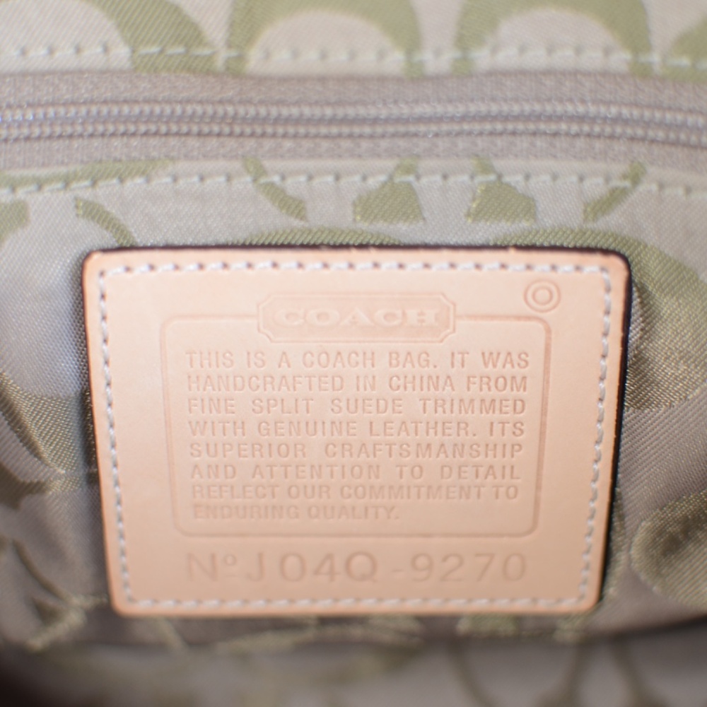VINTAGE COACH PINK SUEDE BAG - Picture 4 of 5